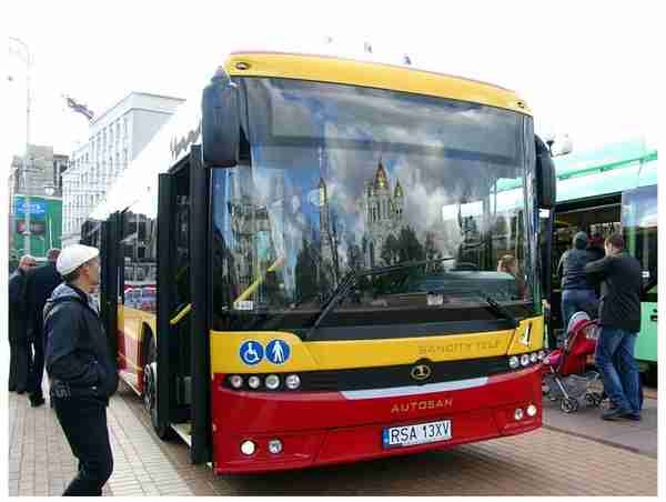 Prezentacja autobusu Autosan w Kaliningradzie