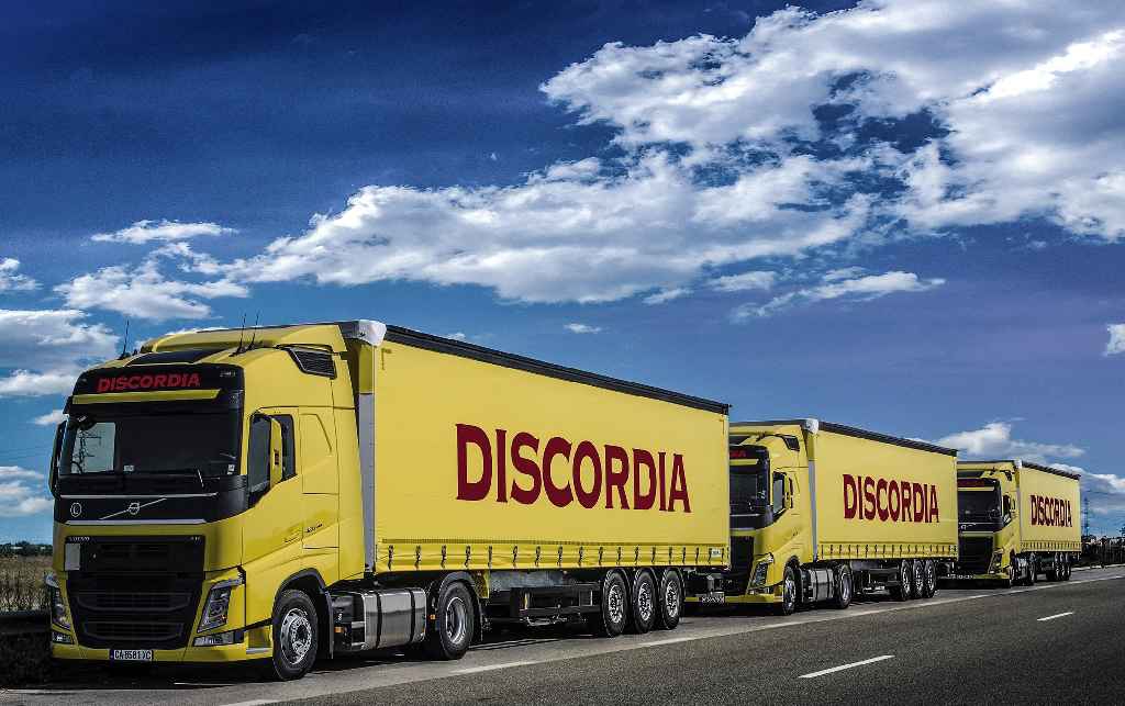 System telemetyczny Transics w ciężarówkach firmy DISCORDIA