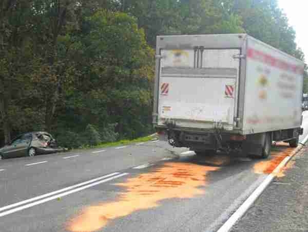 WITD: Inspektorzy świadkami wypadku drogowego
