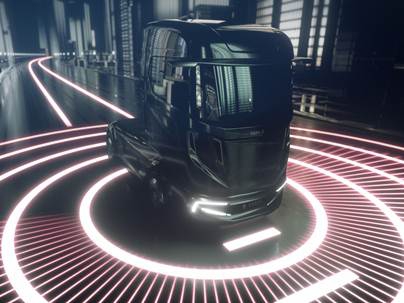 Koncepcja „VisionX” firmy Bosch pokazuje, jak będzie wyglądać ciężarówka w 2026 roku