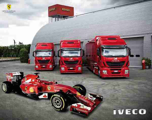 Trzy IVECO Stralis Hi-Way dla najpopularniejszego zespołu Formuły 1