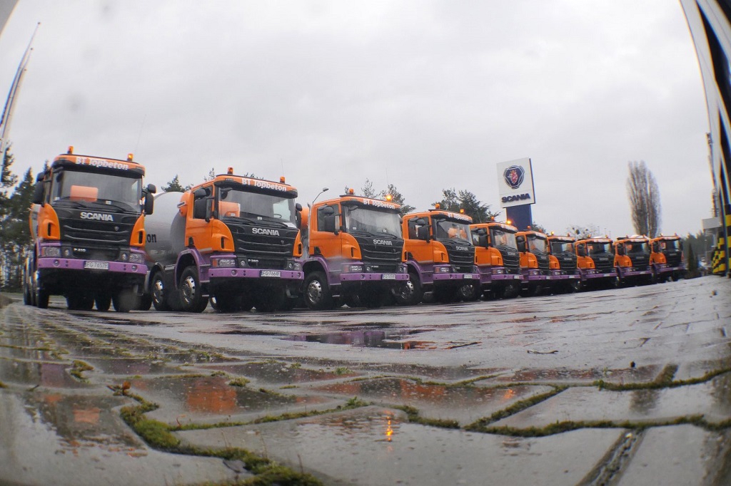 Kontrakt na betonomieszarki Scania w Szczecinie