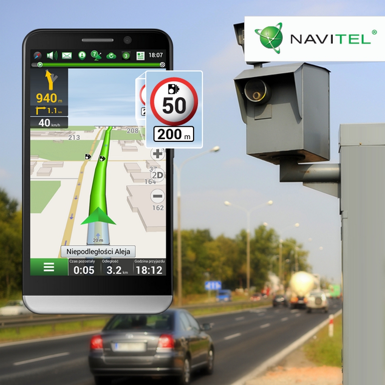 Aplikacja Navitel Navigator rozszerzona o mapę fotoradarów