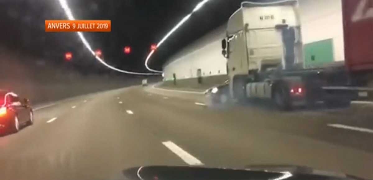 Niebezpieczne zdarzenie w belgijskim tunelu