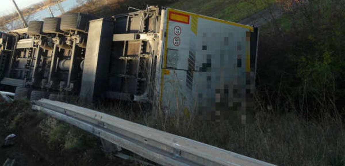 Wypadek ciężarówki w Niemczech