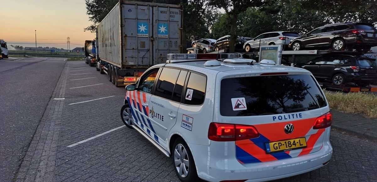 Kradzież towaru z ciężarówki na holenderskim parkingu