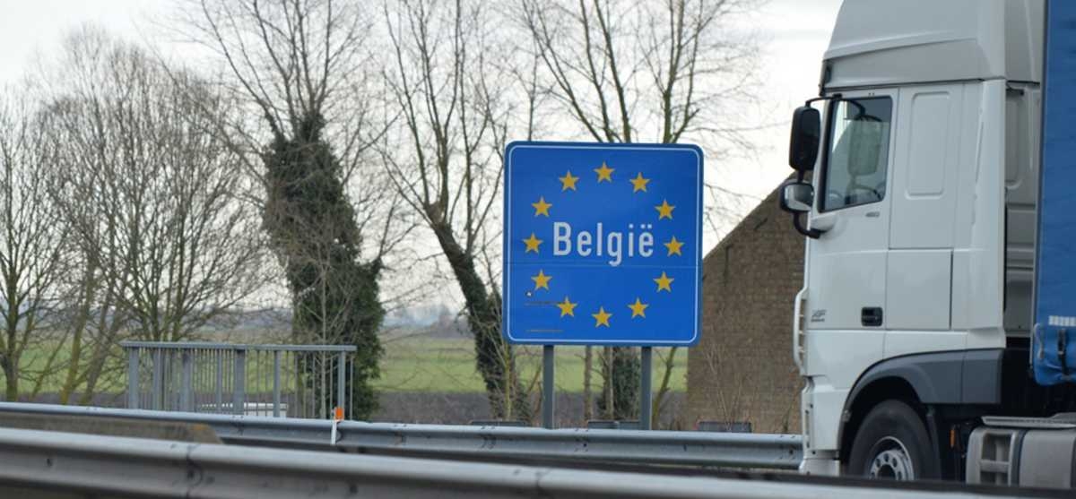 Belgia- protest kierowców ciężarówek