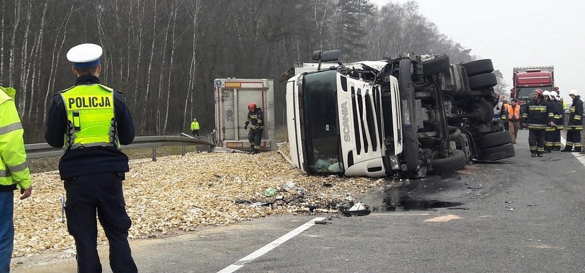 Scania DAF wypadek