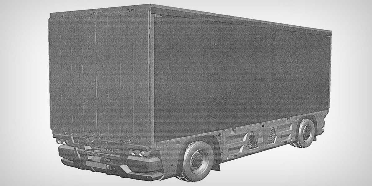 e-ciężarówka KAMAZ bez kabiny kierowcy