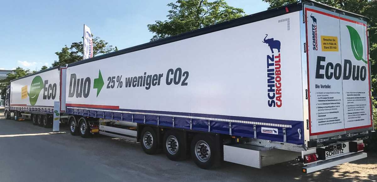Testowana ciężarówka EcoDuo, firmy Schmitz Cargobull
