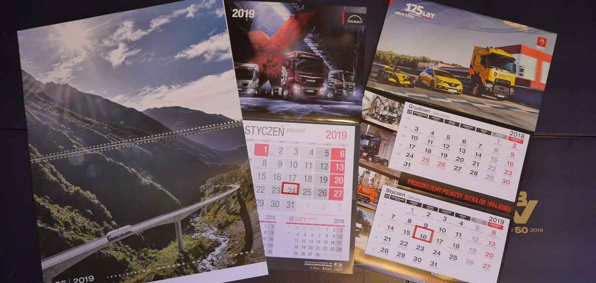 kalendarze ciężarówki