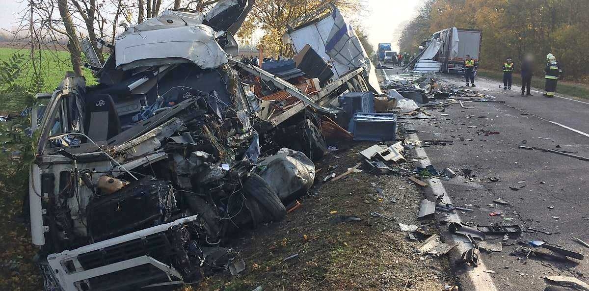 Wypadek - polski kierowca ciężarówki