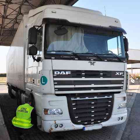 Kradziona ciężarówka DAF odzyskana w Korczowej