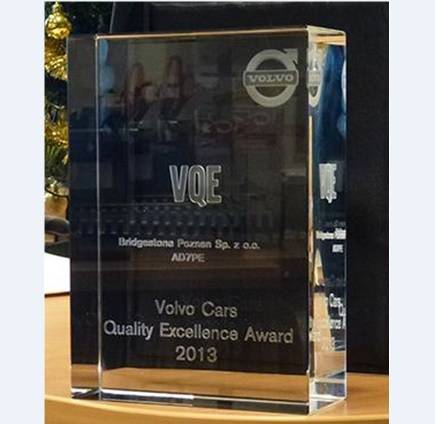 Bridgestone laureatem nagrody Volvo Cars Quality Excellence Award