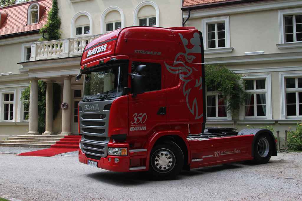 350 pojazd Scania dla firmy Batim